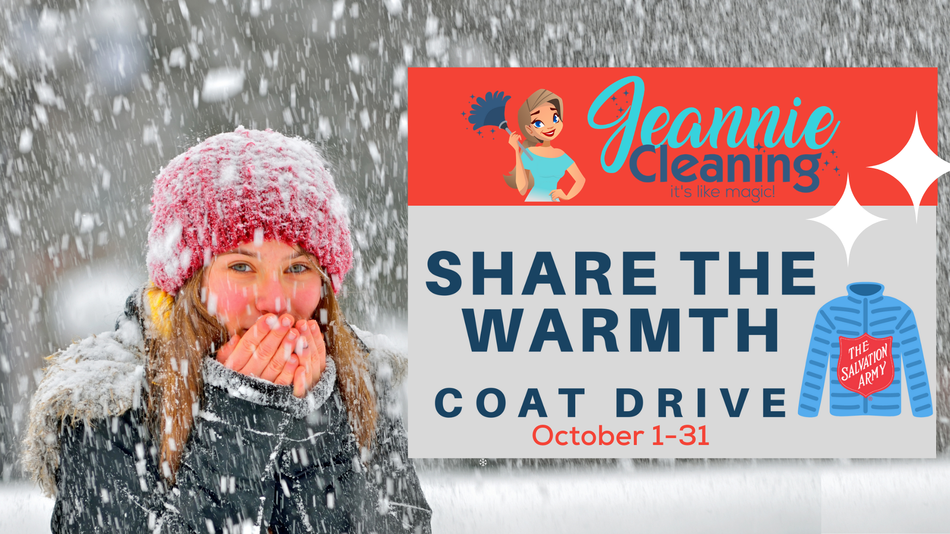 Jeannie Cleaning Supports Share The Warmth Coat Drive